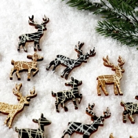 Новогодний декор с подсветкой «Олень» 8×12.5 см, набор 12 шт. Новогодний декор с подсветкой «Олень» 8×12.5 см, набор 12 шт.
