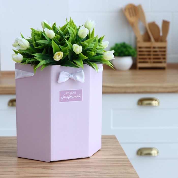 Переноска складная шестигранник «Самой прекрасной», 17 × 14,8 × 19,5 см Переноска складная шестигранник «Самой прекрасной», 17 × 14,8 × 19,5 см