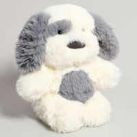 Мягкая игрушка &laquo;Собачка&raquo;, 32 см, плюшевый, цвет белый, серый