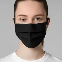 Маска гигиеническая Respire, двухслойная, немедицинская, черная, размер М