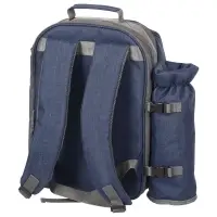 Набор для пикника Fridag на 2 персоны, темно-синий с серым Набор для пикника Fridag на 2 персоны, темно-синий с серым