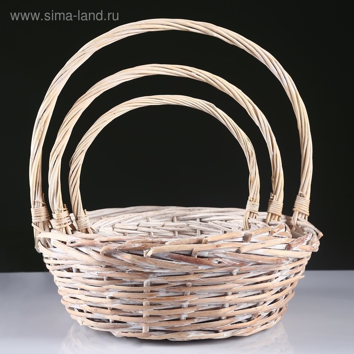 Набор корзин, 3 шт, 36х36х13х36 см