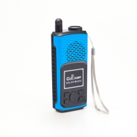 Фонарь аккумуляторный, 1500 мАч, радио, колонка, с солнечной батареей, синий