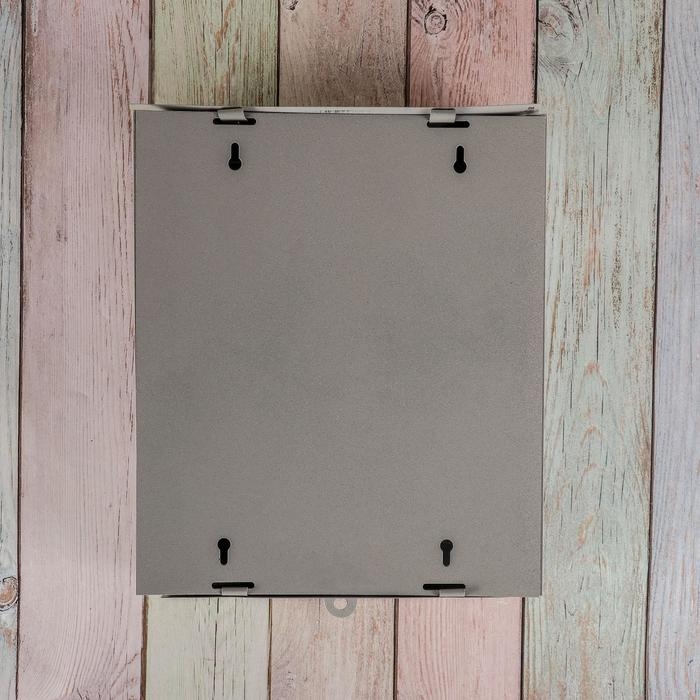 Ящик почтовый без замка (с петлёй), вертикальный, «Почта», серый Ящик почтовый без замка (с петлёй), вертикальный, «Почта», серый