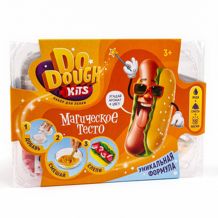 Игрушка в наборе тесто сухое &laquo;DO DOUGH kits. Хот-дог&raquo;