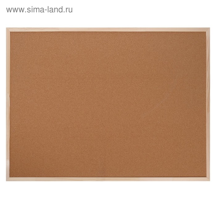 Доска пробковая 90х120 см, Calligrata, в деревянной раме