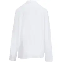 Рубашка поло унисекс с длинным рукавом Pacific LSL, белая, размер 5XL