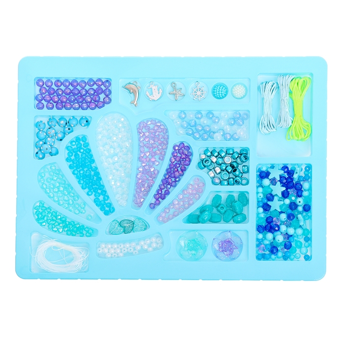 Набор для творчества &laquo;Создай украшение: Русалка&raquo;, 20 видов бусин, 4 вида шармов