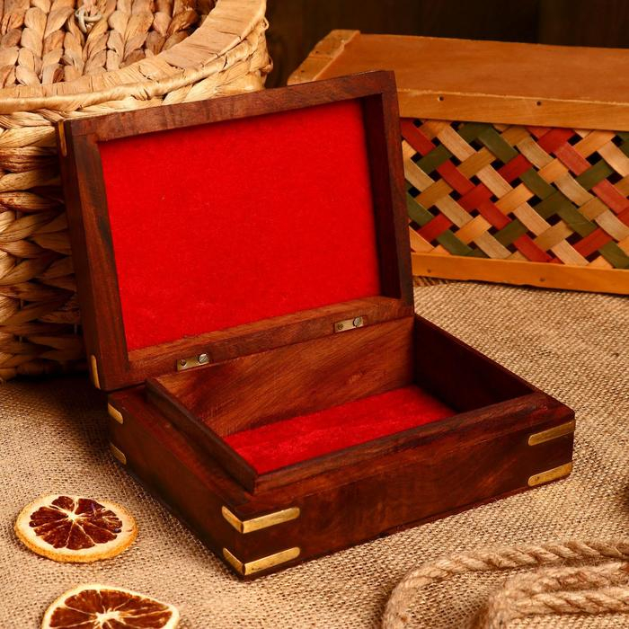 Шкатулка Шкатулка "Ларисса" дерево 17,8х12,7х5,7 см