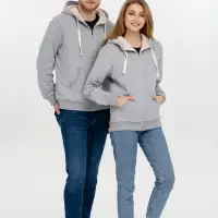 Толстовка на молнии Kulonga Sherpa, серый меланж, размер M