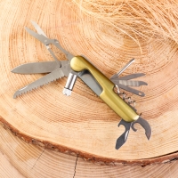 Нож многофункциональный 11в1, 15см, клинок 60/2мм, золотистый Нож многофункциональный 11в1, 15см, клинок 60/2мм, золотистый