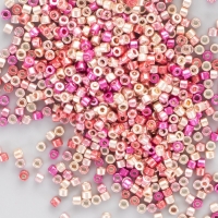 Бисер стекло 11/0 "Цилиндр. Карамельно-розовый глянец" 10 гр Бисер стекло 11/0 "Цилиндр. Карамельно-розовый глянец" 10 гр