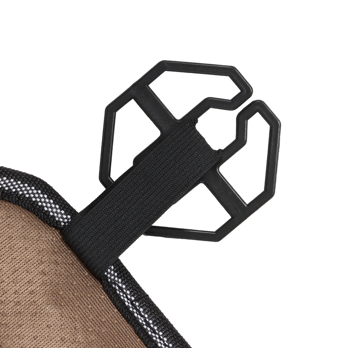 Накидка-массажёр на сиденье, 126&times;42 см, с поясничной опорой, черный