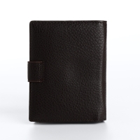 Портмоне мужское на магните 3 в 1, отдел для автодокументов, паспорта, цвет коричневый Портмоне мужское на магните 3 в 1, отдел для автодокументов, паспорта, цвет коричневый