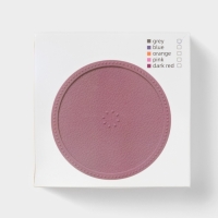 Набор подставок под горячее, под кружку, силикон, 6 шт, d=8 см, серый