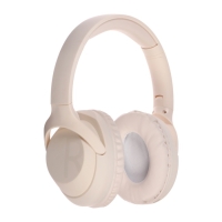 Наушники MZ300, беспроводные, полноразмерные, микрофон, BT 5.3, 400 мАч, бежевые Наушники MZ300, беспроводные, полноразмерные, микрофон, BT 5.3, 400 мАч, бежевые