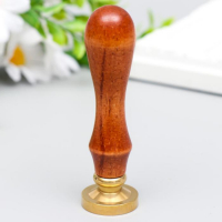 Печать для сургуча с деревянной ручкой "Инь-ян - розы" 9х3х3 см Печать для сургуча с деревянной ручкой "Инь-ян - розы" 9х3х3 см