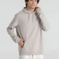 Толстовка с капюшоном унисекс Hoodie, дымчато-серая, размер S