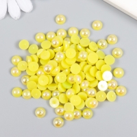 Декор для творчества пластик "Половинки бусин. Жёлтый" 20 гр 0,8х0,8 см Декор для творчества пластик "Половинки бусин. Жёлтый" 20 гр 0,8х0,8 см