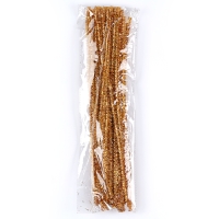 Проволока с ворсом для поделок «Блеск», набор 50 шт, размер 1 шт: 30×0,6 см, цвет золотой Проволока с ворсом для поделок «Блеск», набор 50 шт, размер 1 шт: 30×0,6 см, цвет золотой