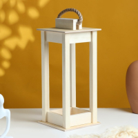 Кашпо деревянное 12×12×30 см "Фонарик", ручка верёвка, натуральный Дарим Красиво Кашпо деревянное 12×12×30 см "Фонарик", ручка верёвка, натуральный Дарим Красиво