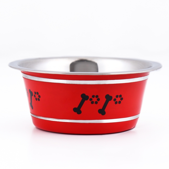 Миска цветная стандарт 200 мл, красная Миска цветная стандарт 200 мл, красная