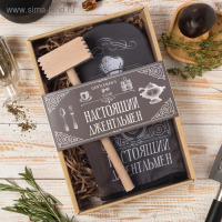 Кухонный набор &laquo;Джентльмен&raquo;,варежка-прихватка 20х28см, молоток деревянный