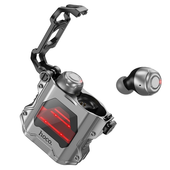 Наушники Hoco EW33 TWS, беспроводные, вакуумные, BT5.3, 25/300 мАч, микрофон, серые Наушники Hoco EW33 TWS, беспроводные, вакуумные, BT5.3, 25/300 мАч, микрофон, серые