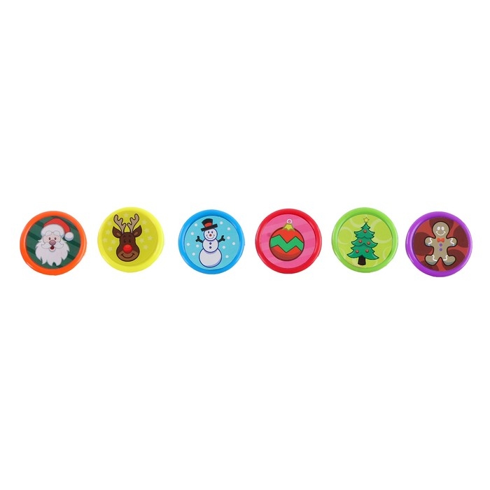 Печать цветная &laquo;Новый год&raquo;, набор 6 шт., МИКС