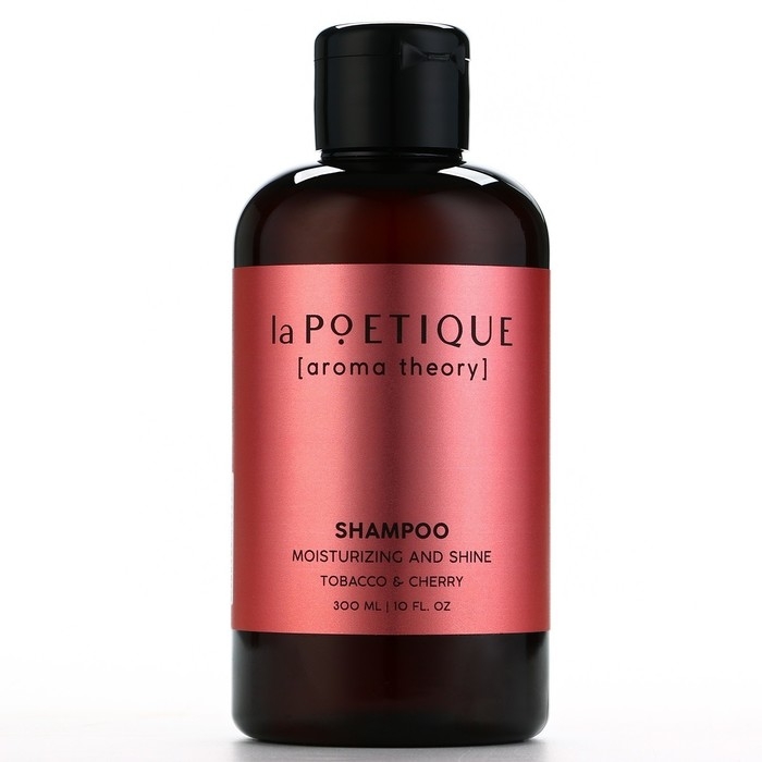 Шампунь для волос, увлажнение и блеск, 300 мл, аромат табака и вишни, LA POETIQUE Шампунь для волос, увлажнение и блеск, 300 мл, аромат табака и вишни, LA POETIQUE