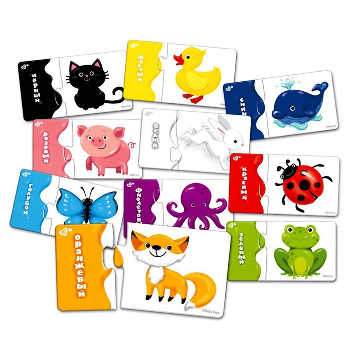 Макси-пазл «Учим цвета» Макси-пазл «Учим цвета»