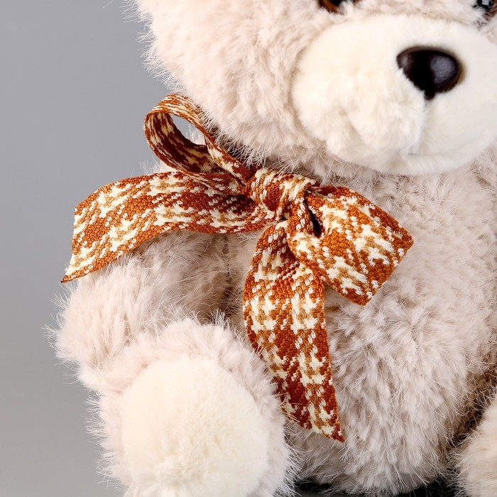 Мягкая игрушка &laquo;Мишка&raquo; с бантиком, 24 см, бежевый