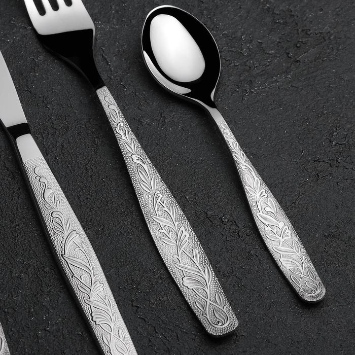 Набор столовый «Уралочка», 24 предмета, толщина 2 мм, декоративная коробка Набор столовый «Уралочка», 24 предмета, толщина 2 мм, декоративная коробка