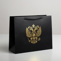 Пакет подарочный, упаковка, «Герб России», 32 х 26 х 12 см Пакет подарочный, упаковка, «Герб России», 32 х 26 х 12 см