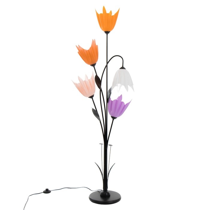 Торшер "Аделла" 5хЕ27 15Вт черный h.145 см