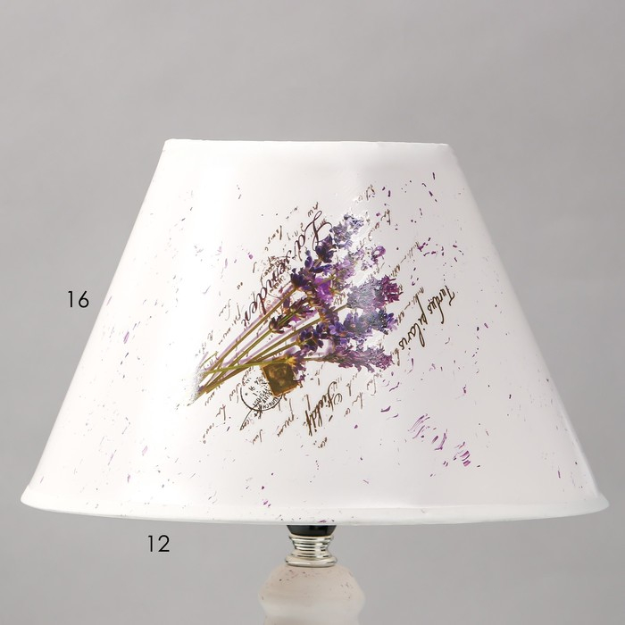 Лампа настольная керамика "Лаванда" Е14 25W 220В 37,5х25х25 см RISALUX