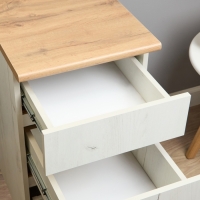 Шкаф напольный Зара 3 ящика 400х600х850 крафт белый