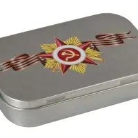 Коробка Pragmax S, прямоугольная, серебристая