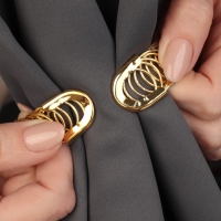 Подхват для штор «Кольцо», 2 × 23 см, цвет золотой Подхват для штор «Кольцо», 2 × 23 см, цвет золотой