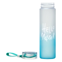 Бутылка для воды, 500 мл Hello Master, 22 х 6 см, голубая Бутылка для воды, 500 мл Hello Master, 22 х 6 см, голубая