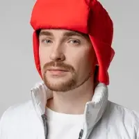 Шапка-ушанка Shelter, красная