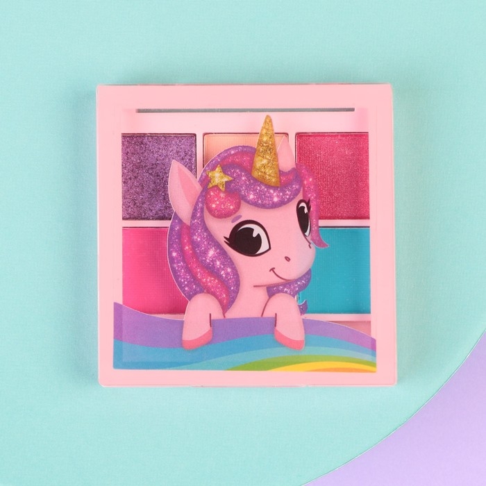 Тени детские &laquo;Единорожек&raquo;, 6 цветов