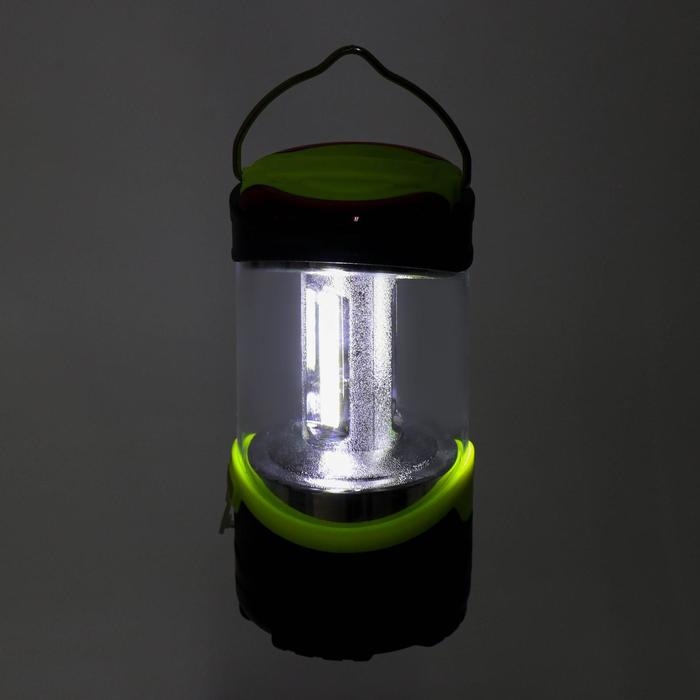 Фонарь кемпинговый аккумуляторный 5 Вт, 1200 мАч, USB, салатовый Фонарь кемпинговый аккумуляторный 5 Вт, 1200 мАч, USB, салатовый