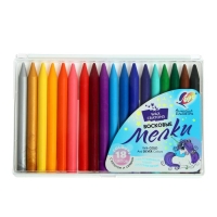 Мелки восковые 18 цветов (16 классических + 1 золотой + 1 серебряный) "Волшебная палитра", круглые Мелки восковые 18 цветов (16 классических + 1 золотой + 1 серебряный) "Волшебная палитра", круглые