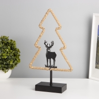 Светильник "Новогодняя елка" LED 3хААА черный 7х20х37см Светильник "Новогодняя елка" LED 3хААА черный 7х20х37см