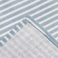 Фартук Доляна с карманом, цв.синий, 70*65&plusmn;4см, 100% хл, рогожка