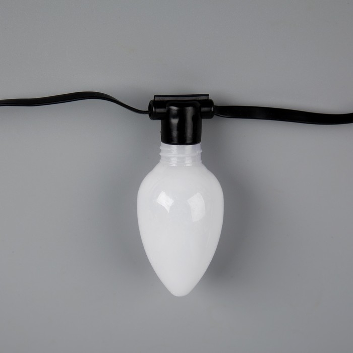 Умная гирлянда &laquo;Нить&raquo; 6 м с насадками &laquo;Шишки матовые&raquo;, IP20, тёмная нить, 20 LED, свечение RGB, USB