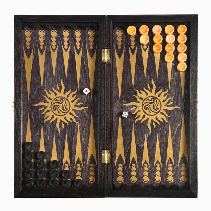 Настольные игры 3 в 1 Настольные игры 3 в 1 "Классика": шашки, шахматы, нарды, деревянные 40 х 40 см