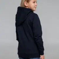 Толстовка с капюшоном детская Kirenga Kids, темно-синяя, 14 лет