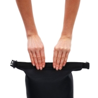 Гермомешок YUGANA, ПВХ, водонепроницаемый 15 литров, усиленный, один ремень, черный